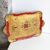 Vintage polychrome Florentine/Venetian trays