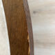 Round coffee table Philippe Hurel – wood and marble – Ø 130 cm