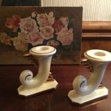 Art Deco candlesticks