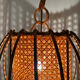 Bamboo rattan suspension from the 1960s.