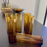 6 Verres ambrés