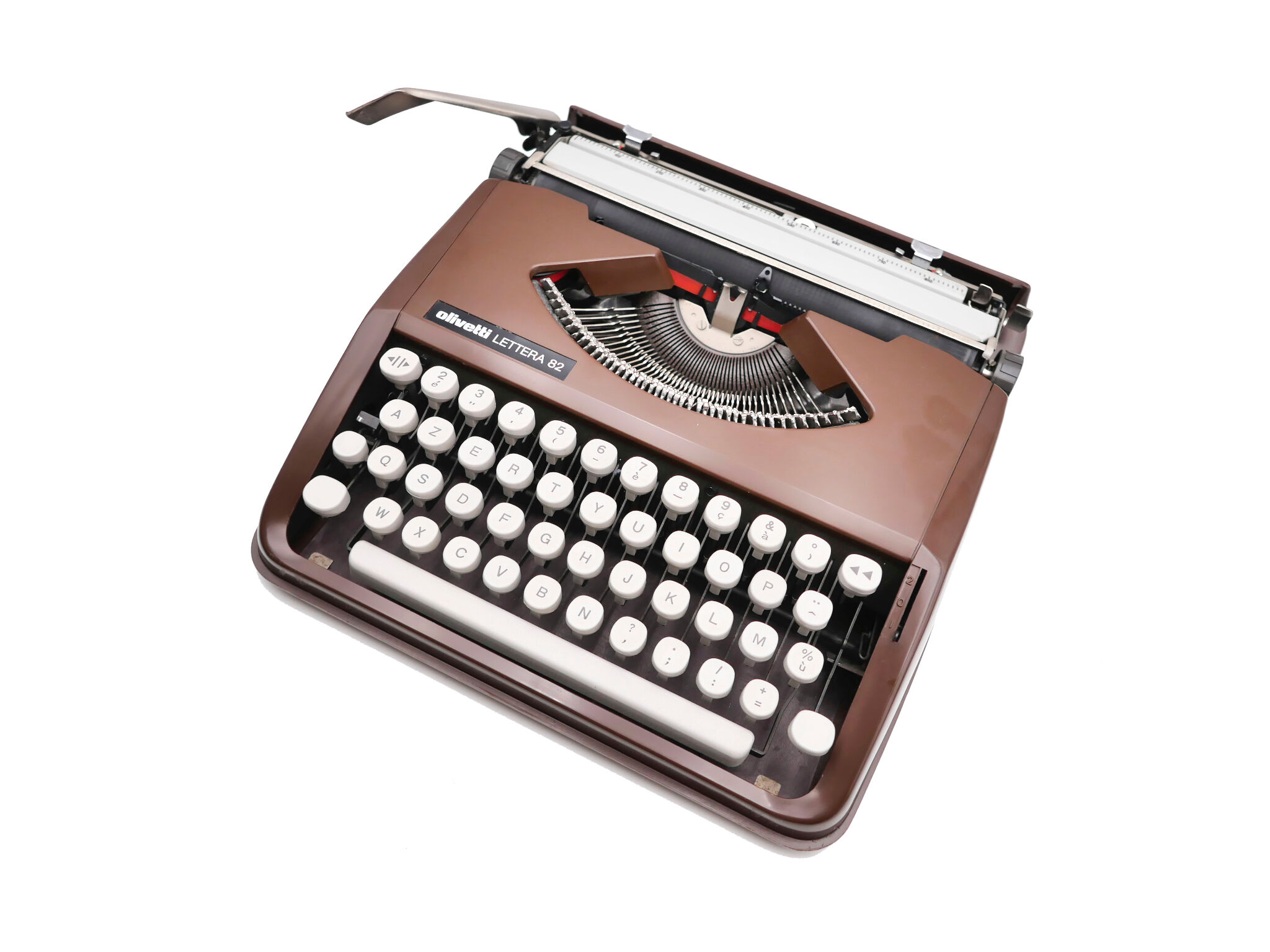 Typewriter Olivetti Lettera 82 Brown revised ribbon new