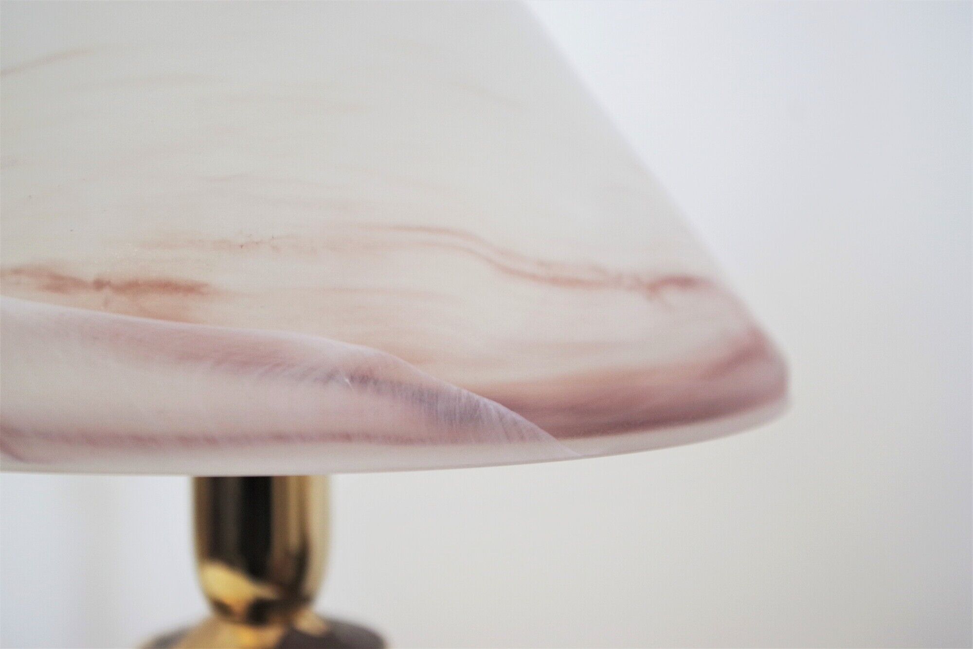 Mushroom table lamps in Murano glass and wooden base, 1970