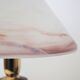Mushroom table lamps in Murano glass and wooden base, 1970