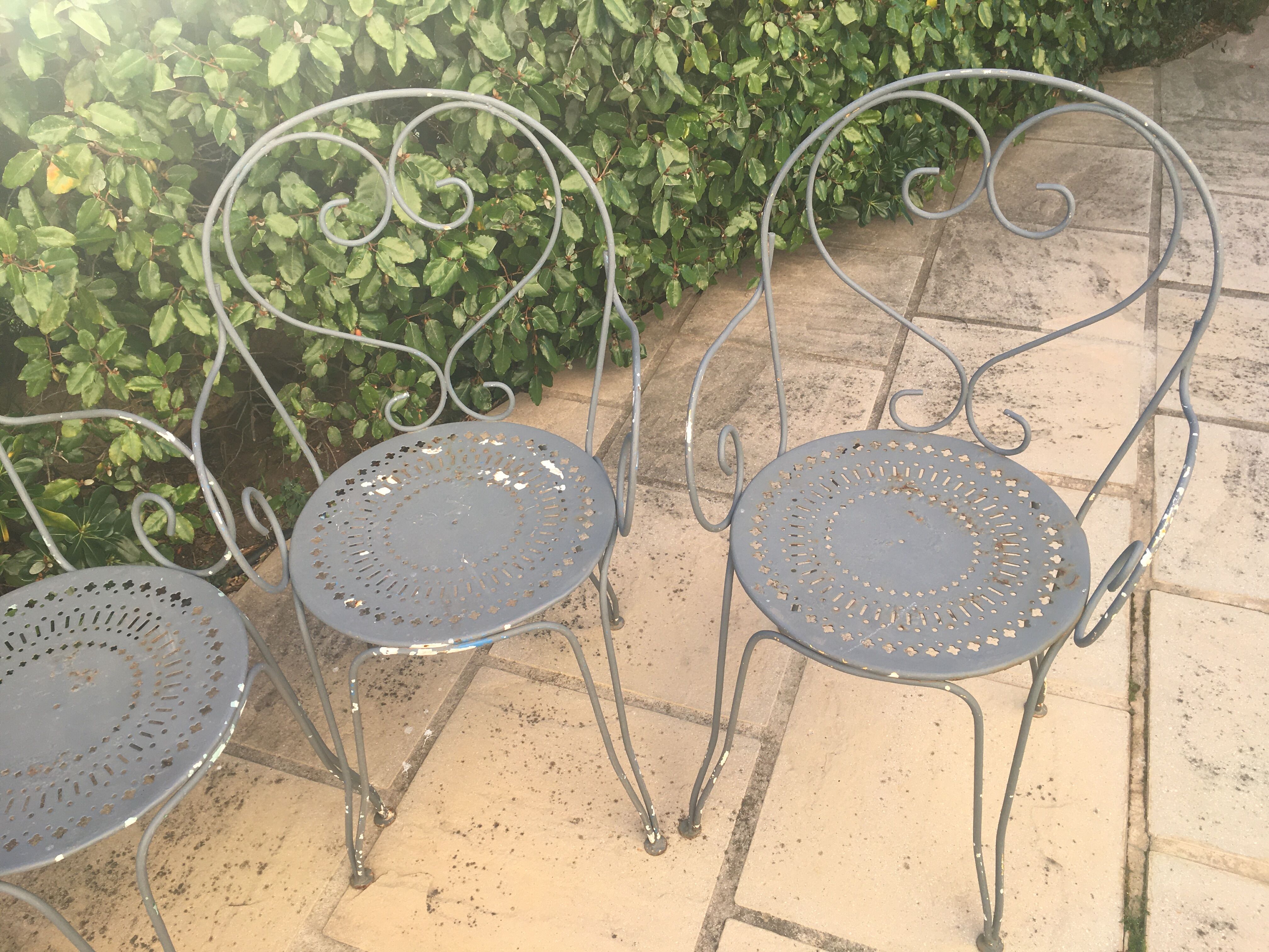 Fauteuils jardin fer forgé