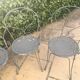 Fauteuils jardin fer forgé