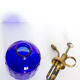 Blue glass vaporizer