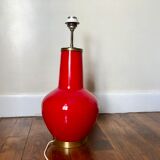 Backlit red lamp foot 1980