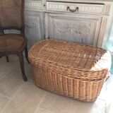 Vintage wicker chest 85 cm
