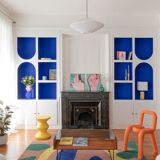 Tufted wool rug autumn vibes handmade 120 x 180 cm