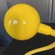 Yellow Hebi lamp by Isao Hosoe for Valenti, vintage pop yellow from the 1970s.