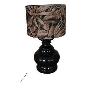 Lampe en bois tourné