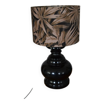 Lampe en bois tourné