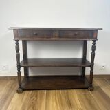 Antique solid wood console – early 20th century