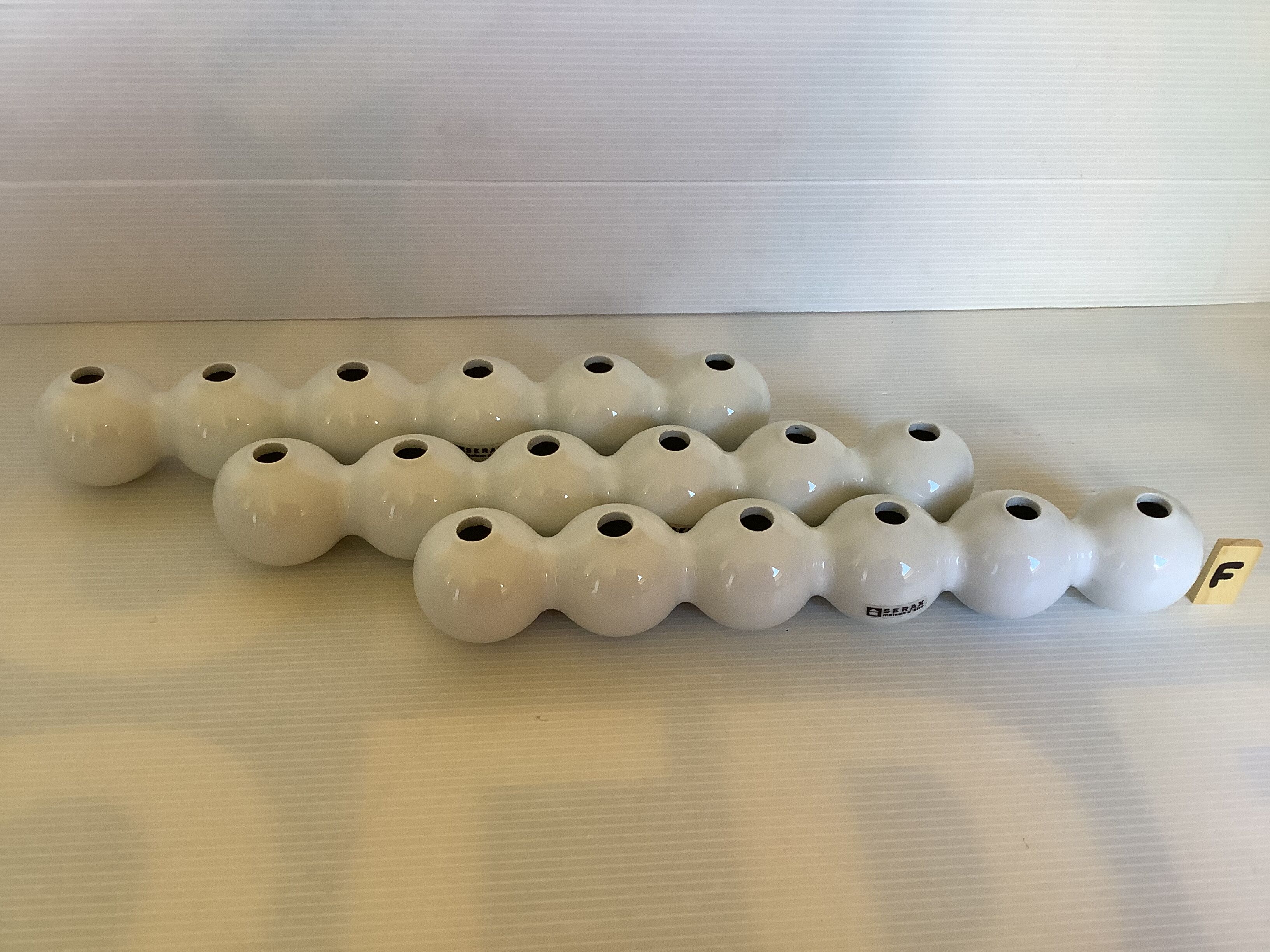 Three flower spikes caterpillar design René Barba Serax
