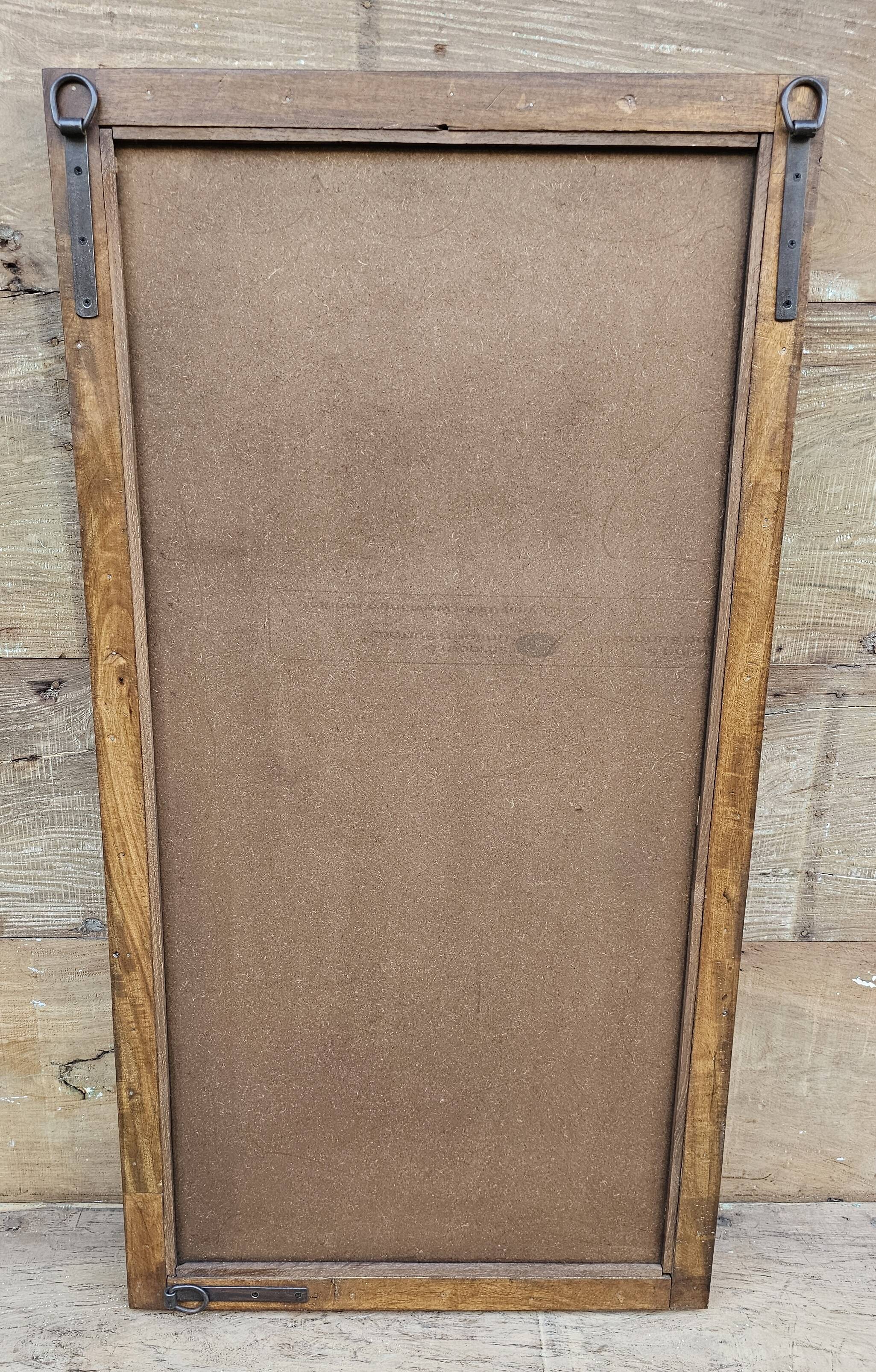 Teak mirror from Burma