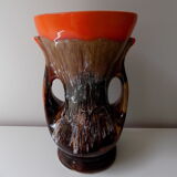 Vallauris vase with double handles