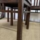 Série de 6 chaises en bois Acajou
