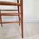 1950s vintage chair, hand-woven chiavarina