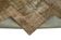 Handmade anatolian overdyed 196 cm x 302 cm brown patchwork carpet