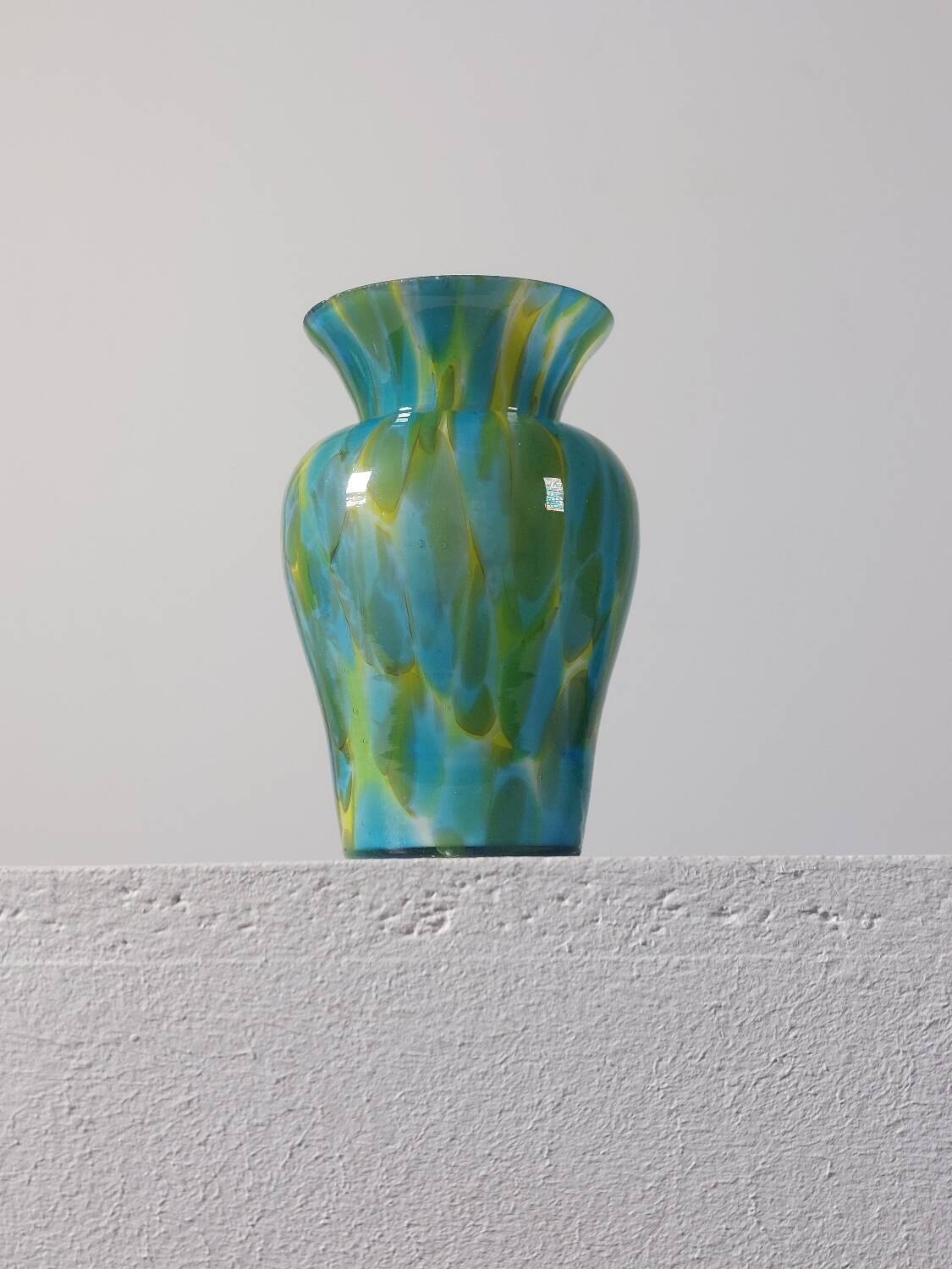 Small vintage Murano glass vase from the 1950s.