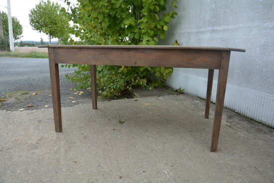 Solid oak farm table