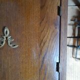 Art Deco oak and marble bedside tables 1930