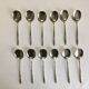 12 ERCUIS silver metal ice cream spoons