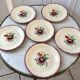 Set of 6 dessert plates Moulin des Loups Orchies 30s