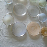 6 cups arcopal iridescent opalesquin harlequin