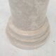 Italian travertine side table or pedestal, 1980's