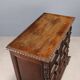 Commode baroque ancienne en noyer et peuplier XVIIIe siècle