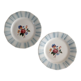 Set of two Claude Sarreguemines plates