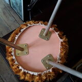 Vintage 60s/70s plush stool