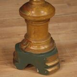 Lacquered and gilded torch holder from 19th century