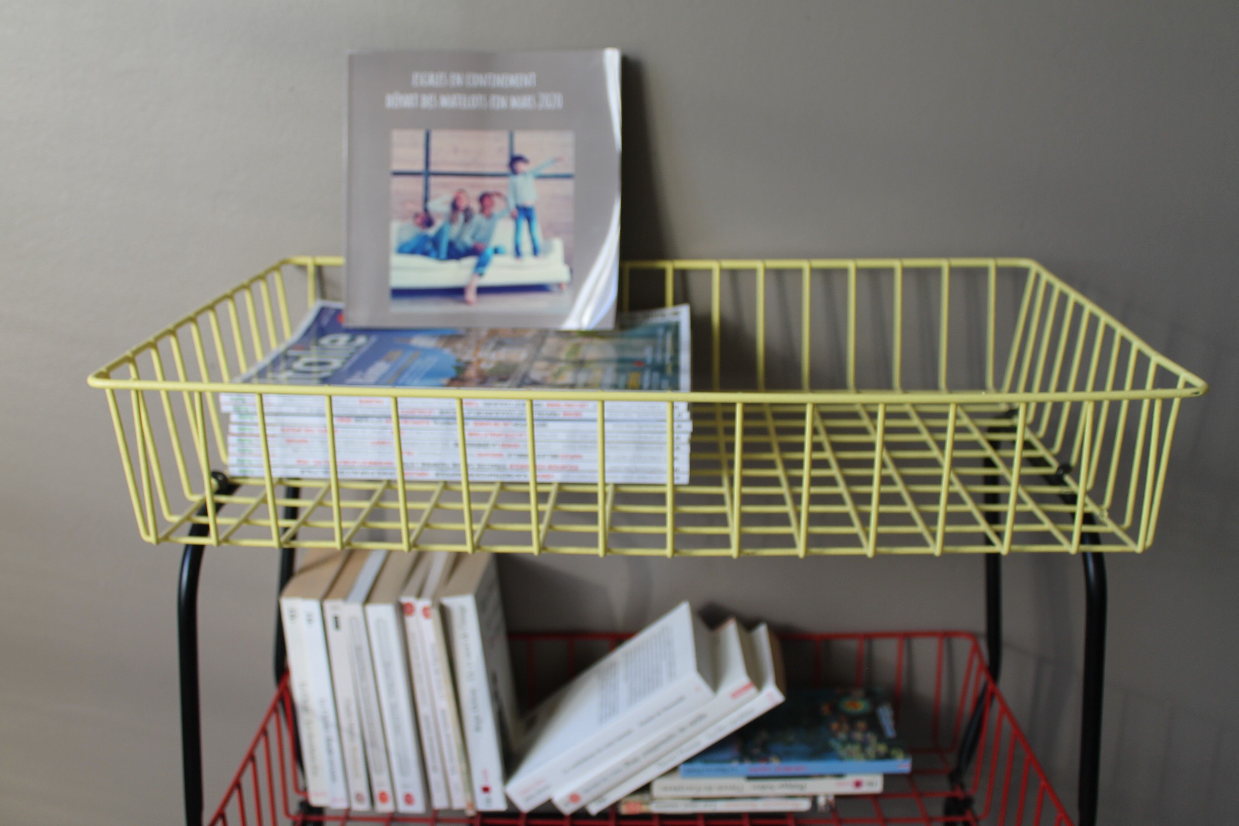 Vintage metal shelf/bookcase