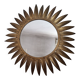 Large sun mirror in gilded metal. 1960