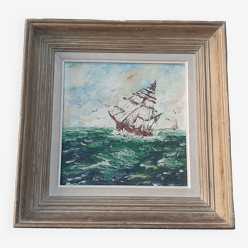 Tableau ancien marine