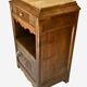 Wooden bedside table and art nouveau marble