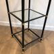 Pair of metal shelves by Guy Lefèvre for Maison Jansen 70s