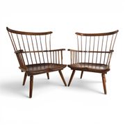 Paire de fauteuils lounge Windsor faits à la main, Angleterre, vers 1960