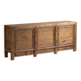 Antique wooden three-door sideboard (circa 1920)