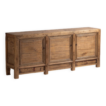 Antique wooden sideboard with three doors (circa 1920)