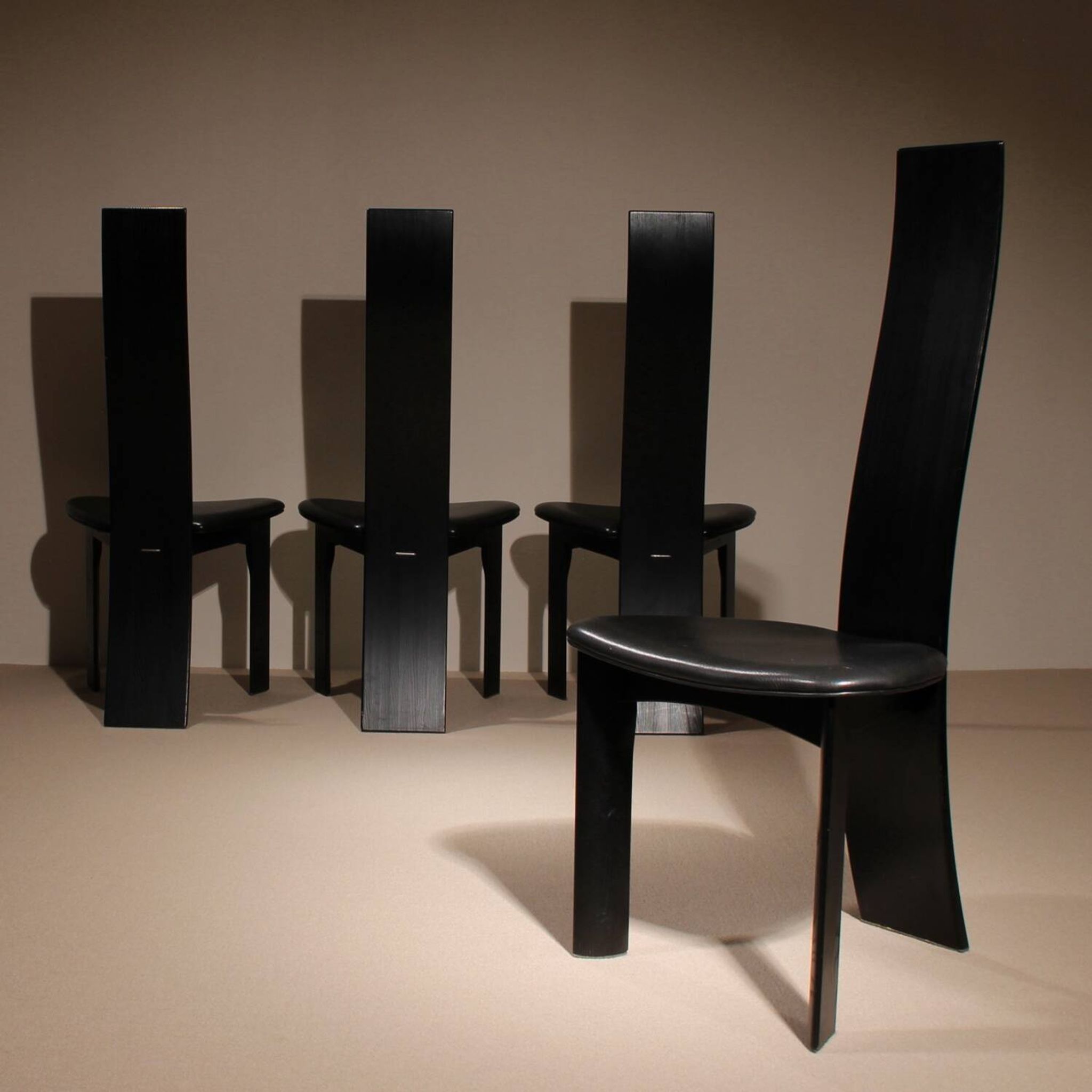 Four Sculptural ‚Iris‘ Chairs by Bob van den Berghe for Tranekaer