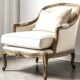 Fauteuil classique en bois massif