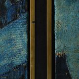 Oil on Canvas Diptych, Roald Ditmer, Abstract Composition, 1980s, Framed, Set of 2