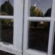 Oak window H96,8xL80,5cm old small tiles