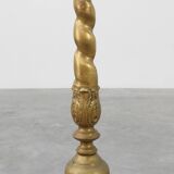 Large copper church candle holder, France 19th century