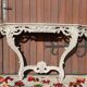Carved wooden console