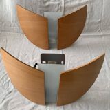 Pair of wooden sconces Lucid 1980